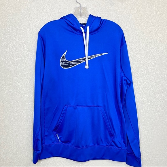 Nike Other - Nike Men's Therma Fit Hoodie Blue Large